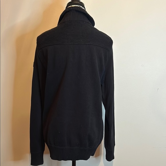 Mexx Vintage Black Ribbed Zip-Up Jacket - Picture 3 of 7
